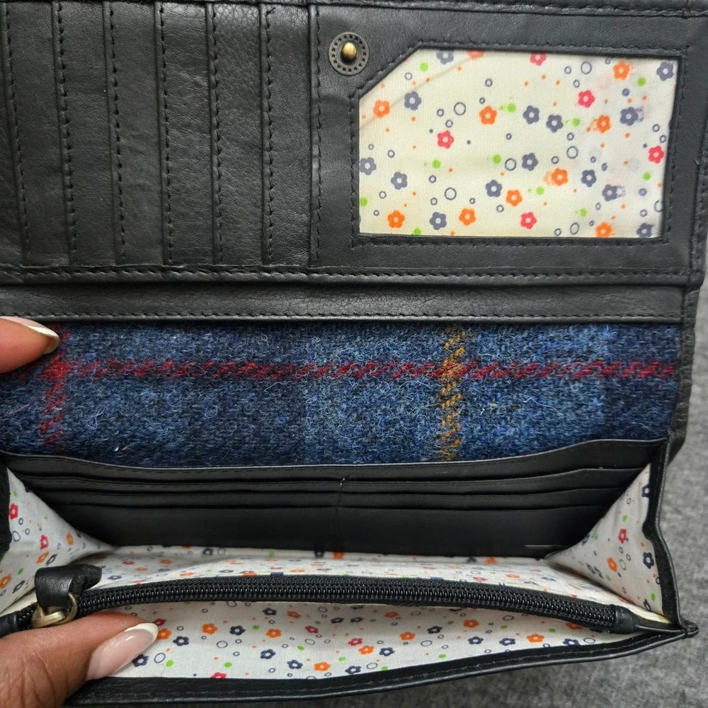 Glen Appin Harris Tweed Tote Wallet Plaid Wool Harriswear Heritage Dark Academia